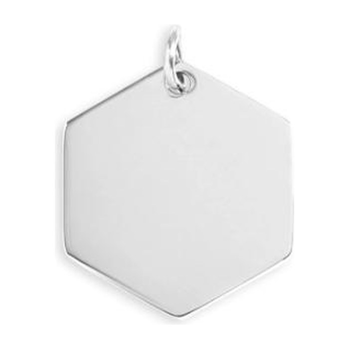 Personalized Hexagon Pendant