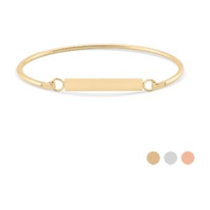 Personalized Flat Bar Bracelet